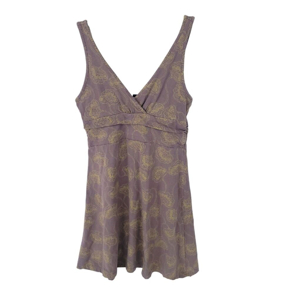 Patagonia Dress Womens Medium Fit Flare Sleeveless Knee V Neck Floral Margot